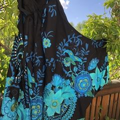 Fjärilsbyxa turkos Byxkjol